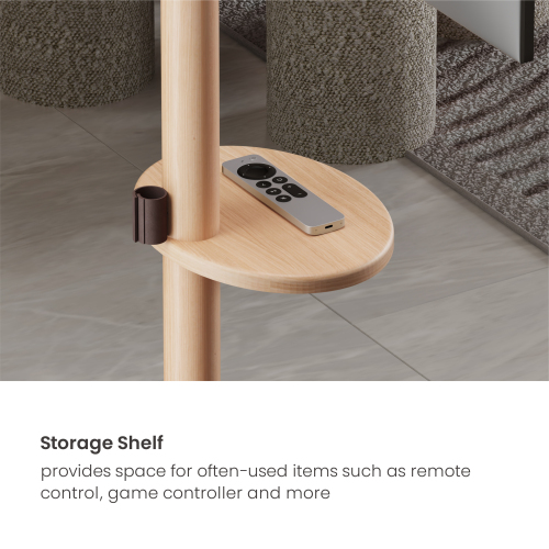 Bonhomie Wood Mobile Display Stand FS38W-11TW For most 17"-37" Displays from china(chinese)