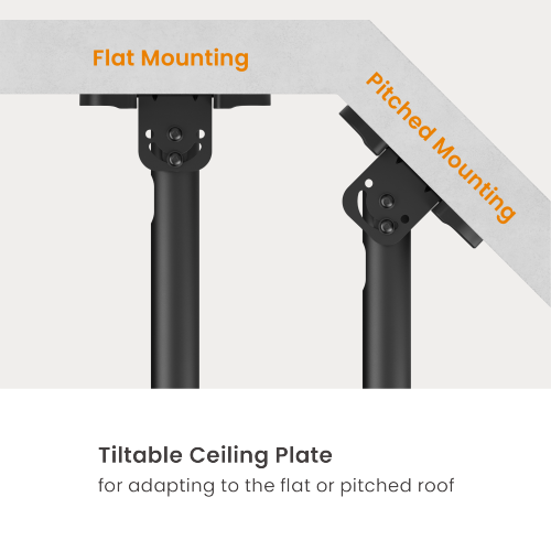 Back-to-Back Dual Screen Heavy-Duty TV Ceiling Mount (Short) PLB-CE1546BS For most 43"-86" TVs from china(chinese)