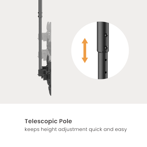 Side-by-Side Dual Screen Heavy-Duty TV Ceiling Mount (Long) PLB-CE1544SL For most 34"-60" TVs from china(chinese)