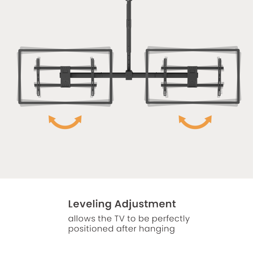 Side-by-Side Dual Screen Heavy-Duty TV Ceiling Mount (Long) PLB-CE1546SL For most 34"-60" TVs from china(chinese)