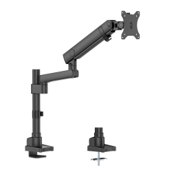 Single Screen Pole-Mounted Heavy-Duty Mechanical Spring Monitor Arm