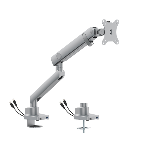 Single Screen Slim Heavy-Duty Mechanical Spring Monitor Arm with USB Ports LDT84-C012UC For most 17"-40" Monitors from china(chinese)