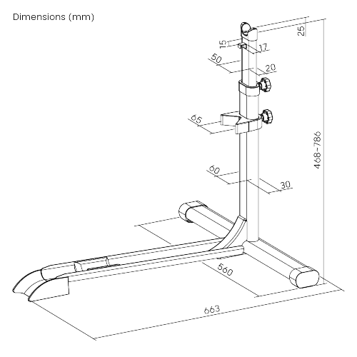 Space-Saving Upright Bike Floor Stand LBS-05 Suitable for most bikes with ≤4" tires from china(chinese)