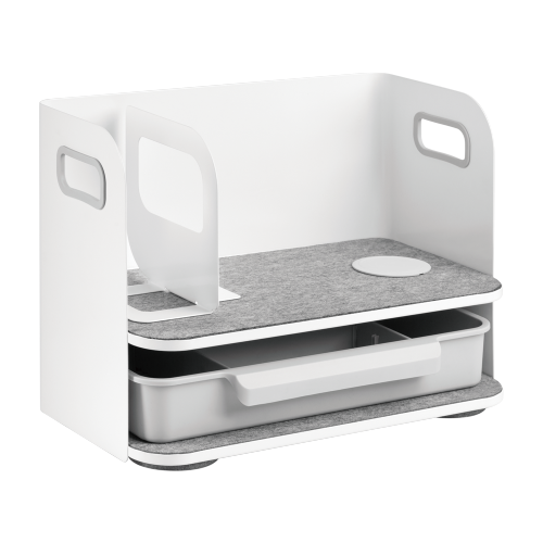 Desktop Organizer with Wireless Charging DA04-2 Reclaim Desk Space with Improved Productivity from china(chinese)