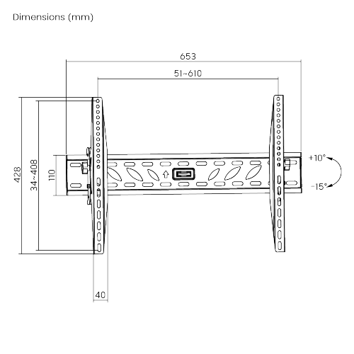 Economy Heavy-duty Tilting Curved & Flat Panel TV Wall Mount LP09-46T For most 37"-70" curved & flat panel TVs from china(chinese)