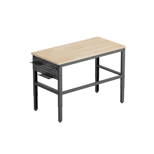 Height Adjustable Workbench with 1200mm Finger Joint Board Surface WKB04-T120-SD With an impressive load capacity of 500kg (1100lbs), it offers a robust and steady workspace from china(chinese)
