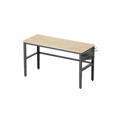 Height Adjustable Workbench with 1500mm Finger Joint Board Surface  WKB04-T150-SD  With an impressive load capacity of 500kg (1100lbs), it offers a robust and steady workspace from china(chinese)