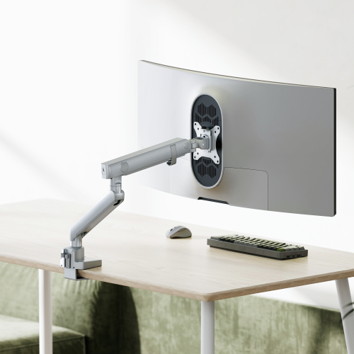 Single Screen Slim Heavy-Duty Mechanical Spring Monitor Arm LDT84-C012 For most 17"-40" Monitors from china(chinese)