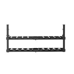 Extendable 2-Layer Clamp-On Under-Desk Cable Management Tray