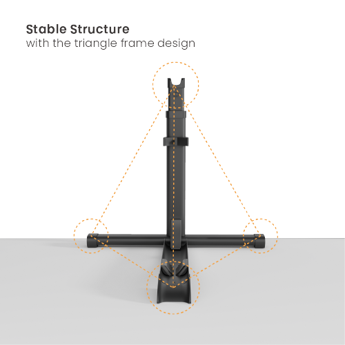 Space-Saving Upright Bike Floor Stand LBS-05 Suitable for most bikes with ≤4" tires from china(chinese)