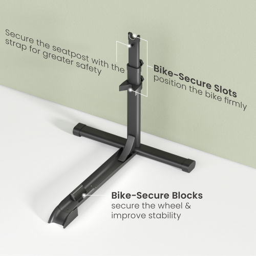 Space-Saving Upright Bike Floor Stand LBS-05 Suitable for most bikes with ≤4" tires from china(chinese)