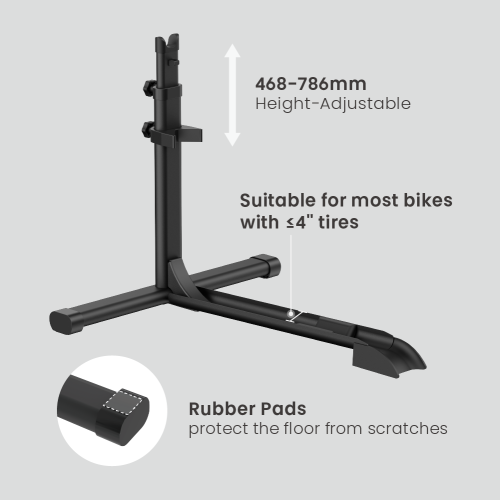 Space-Saving Upright Bike Floor Stand LBS-05 Suitable for most bikes with ≤4" tires from china(chinese)