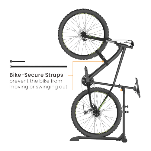 Space-Saving Upright Bike Floor Stand LBS-05 Suitable for most bikes with ≤4" tires from china(chinese)