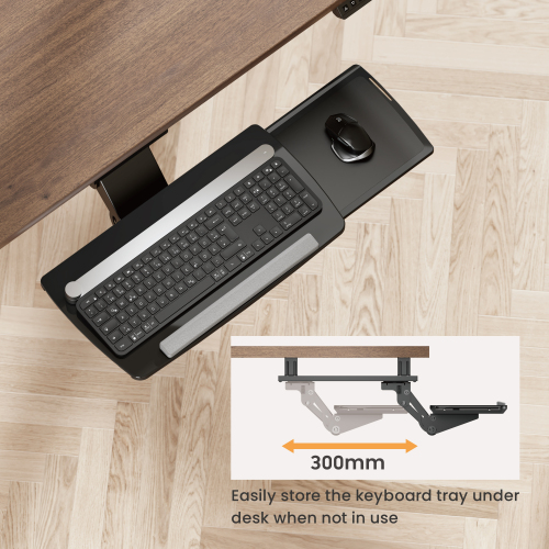 Adjustable Under-Desk Keyboard Tray KBT12-01 Compatible with Most Sit-Stand Desks and Common Desks from china(chinese)
