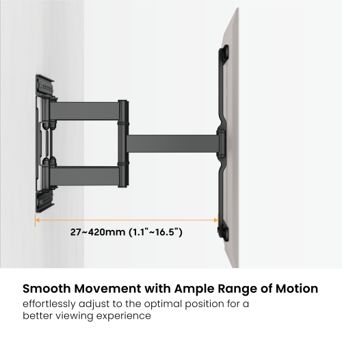 Modern Ultra-Slim Full-Motion TV Wall Mount LPA83-446 For most 37"-75" TVs from china(chinese)