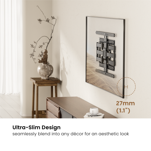 Modern Ultra-Slim Full-Motion TV Wall Mount LPA83-466 For most 43"-90" TVs from china(chinese)