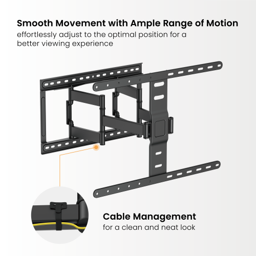 Modern Ultra-Slim Full-Motion TV Wall Mount LPA83-466 For most 43"-90" TVs from china(chinese)