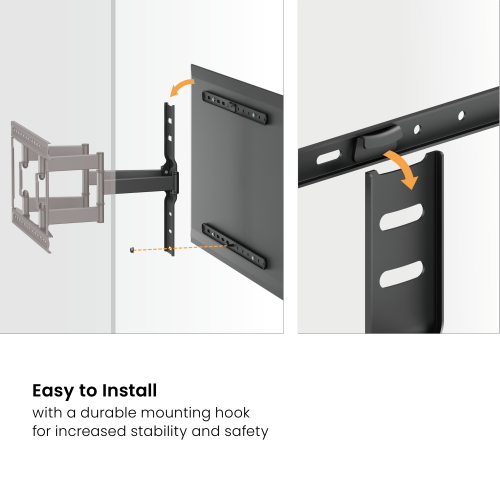 Modern Ultra-Slim Full-Motion TV Wall Mount LPA83-466 For most 43"-90" TVs from china(chinese)