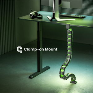 Clamp-on Gaming Cable Management Spine