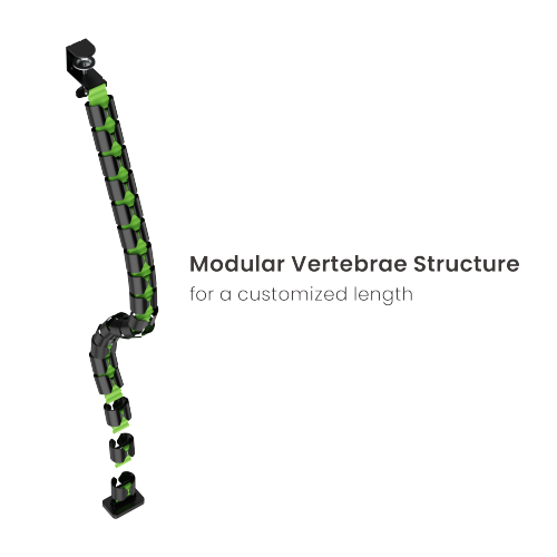 Clamp-on Gaming Cable Management Spine CC10-13 Manage Cables with Ease! from china(chinese)