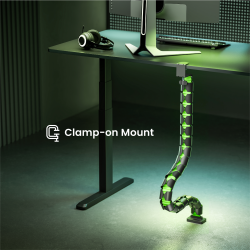 Clamp-on Gaming Cable Management Spine