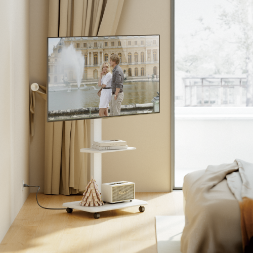 Storage-Savvy TV Cart with USA Standard Power Strip FS32N-46WS For most 37"-75" TVs from china(chinese)