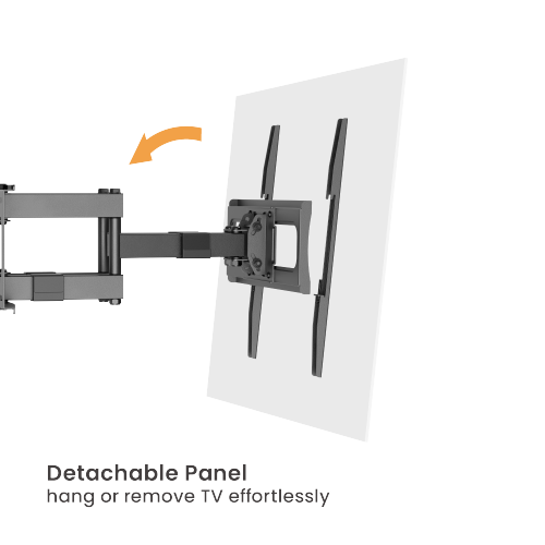Heavy-Duty Full-Motion TV Wall Mount LPA80-446 For Double Stud (406mm) & Solid Wall from china(chinese)
