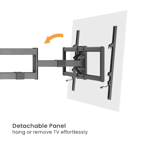 Heavy-Duty Full-Motion TV Wall Mount with Lateral Shift Wall Plate LPA80-486A For Double Stud (600mm) & Solid Wall from china(chinese)