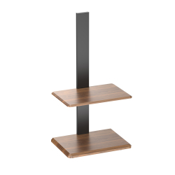 Mobile Floor Stand with Dual Shelf