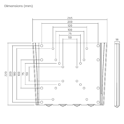 Economy Super Slim Fixed Wall Mount LCD-201L For most 23''-42' LED, LCD flat panel TVs from china(chinese)