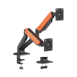 Dual Screen Rugged Mechanical Spring Monitor Arm