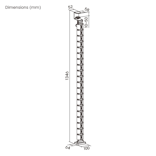 Clamp-on Gaming Cable Management Spine CC10-13 Manage Cables with Ease! from china(chinese)