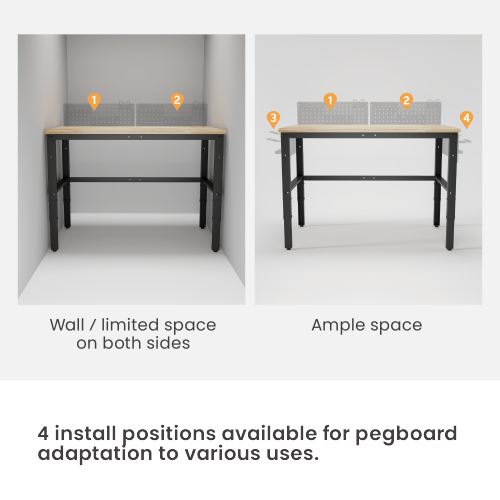 Height Adjustable Workbench with 1200mm Finger Joint Board Surface WKB04-T120-SD With an impressive load capacity of 500kg (1100lbs), it offers a robust and steady workspace from china(chinese)