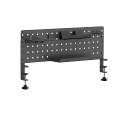 Clamp-On Desk Pegboard Organizer with Storage Kits