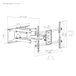 Heavy-Duty Full-Motion TV Wall Mount