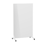 Double-Sided Mobile Magnetic Glass Whiteboard