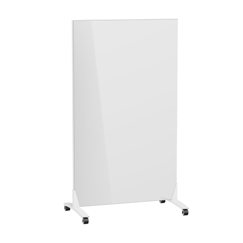 Double-Sided Mobile Magnetic Glass Whiteboard WB16-01 Create an Active Collaboration Work Environment from china(chinese)