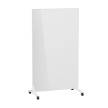 Single-Sided Mobile Magnetic Glass Whiteboard with Felt Back