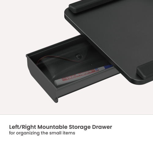 Clamp-On Sit-Stand Keyboard Tray with Wrist Rest & Storage Drawer KBT11-01 Innovative design allows for both under-desk and on-desk usage from china(chinese)