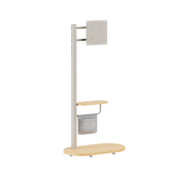 Mobile Display Floor Stand with Integrated Cable Management