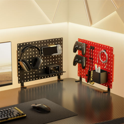 Multi-Purpose Clamp-On Desk Pegboard (Standard) CSPB-001 Optimizing Storage Space While Adding Personality from china(chinese)