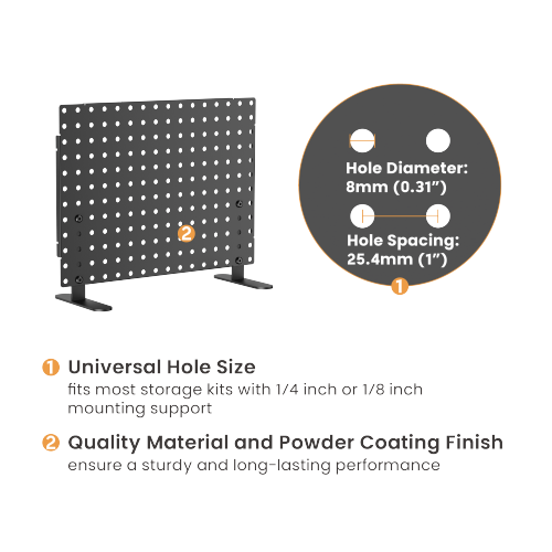 Multi-Purpose Freestanding Desk Pegboard (Standard) CSPB-001-S Optimizing Storage Space While Adding Personality from china(chinese)