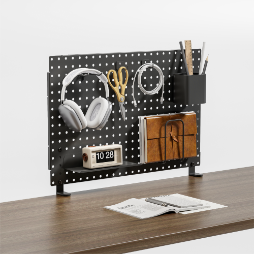 Multi-Purpose Clamp-On Desk Pegboard (Large) CSPB-002 Optimizing Storage Space While Adding Personality from china(chinese)