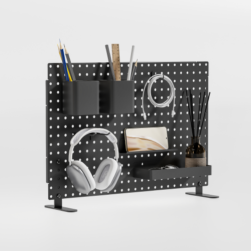 Multi-Purpose Freestanding Desk Pegboard (Large) CSPB-002-S Optimizing Storage Space While Adding Personality from china(chinese)