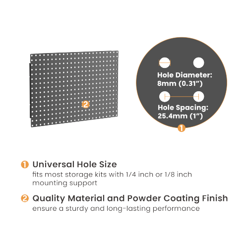 Multi-Purpose Wall-Mounted Pegboard (Large) CSPB-002-W Optimizing Storage Space While Adding Personality from china(chinese)