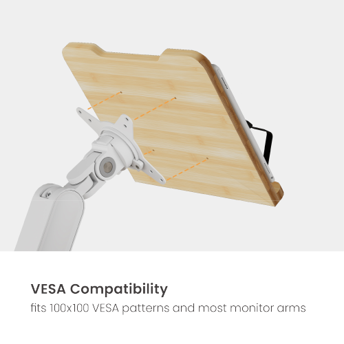 Universal Bamboo Book Holder for Monitor Arms NBH-10B made from eco-friendly natural bamboo from china(chinese)
