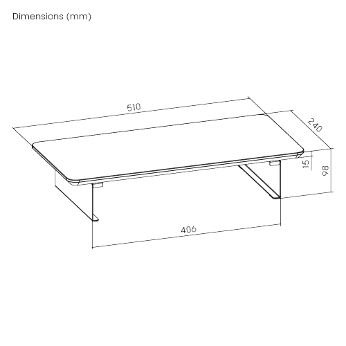 Compact Heavy-Duty Monitor Riser STB26-01  from china(chinese)