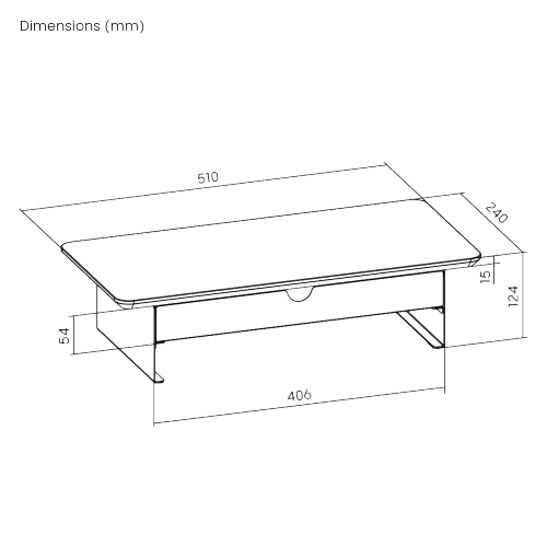 Compact Heavy-Duty Monitor Riser with Drawer STB26-02  from china(chinese)