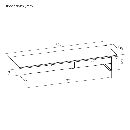 Medium Heavy-Duty Monitor Riser with 2-Drawer STB26-03  from china(chinese)