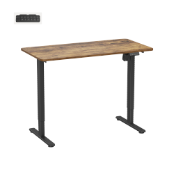 BudgetBoost Reversed Column Single-Motor Sit-Stand Desk with Desktop